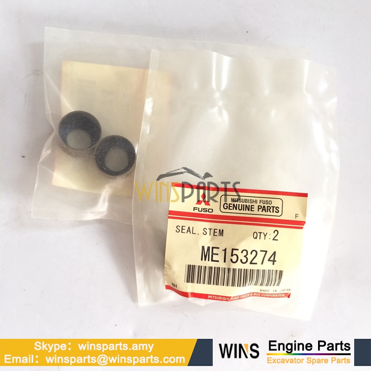 VAME153274 原装日本<a href=//lifecity2021.com/Engine-Mitsubishi.html target='_blank'>三菱</a>6D24T发动机进气门排气门 油封用于神钢SK480LC-6E SK460LC挖掘机