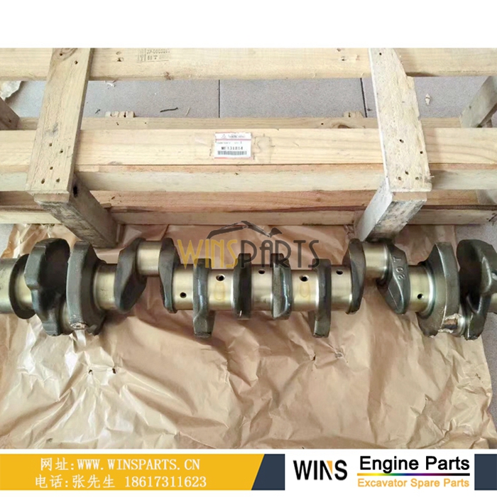 VAME131814 VAME130282 <a href=//lifecity2021.com/Engine-Mitsubishi.html target='_blank'>三菱</a> 6D16T 发动机曲轴总成用于神钢SK330LC-6E SK350-6E挖掘机零配件