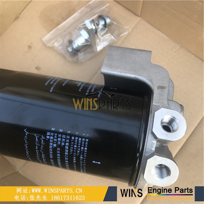 ME072906 ME072907 原装<a href=//lifecity2021.com/Engine-Mitsubishi.html target='_blank'>三菱</a>6D16-T 6D16 柴油滤芯总成带座子用于神钢SK290LC-6E SK330-6 挖掘机配件