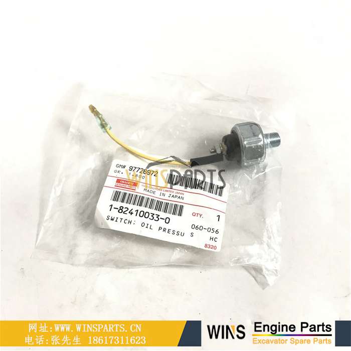 1-82410033-0 1-82410008-1 1-82410008-2 1824100330 五十铃4JG1 C240 4JB1 4JC1发动机机油传感器 用于<a href=//lifecity2021.com/riliwajueji.html target='_blank'>日立</a> 神钢小松斗山大宇挖掘机配件