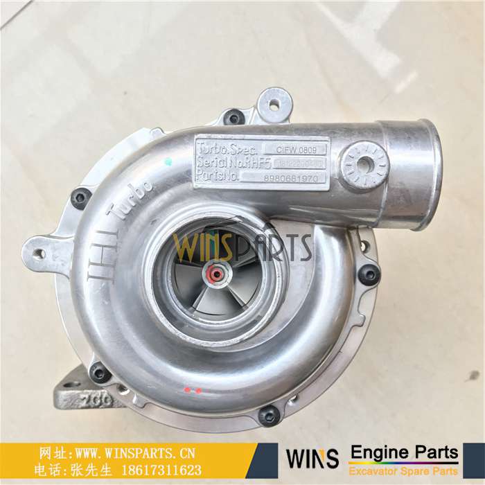  898068-1970 8-98068-197-0 8-98068197-0 8980681970 原装五十铃 4JJ1 4JJ1T 增压器总成用于 <a href=//lifecity2021.com/riliwajueji.html target='_blank'>日立</a>ZX110-3 ZX120-3 ZX130-3 ZX135US-3 挖掘机配件