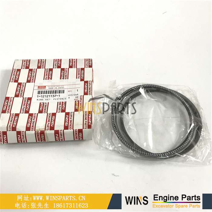 1-12121137-1 1121211371 1-12121-137-1 112121-1371 五十铃6SD1 发动机活塞环 引擎活塞环 套装 三道环 四道环 用于<a href=//lifecity2021.com/riliwajueji.html target='_blank'>日立</a>EX300-5 EX350H-5 EX300LC-5 挖掘机配件