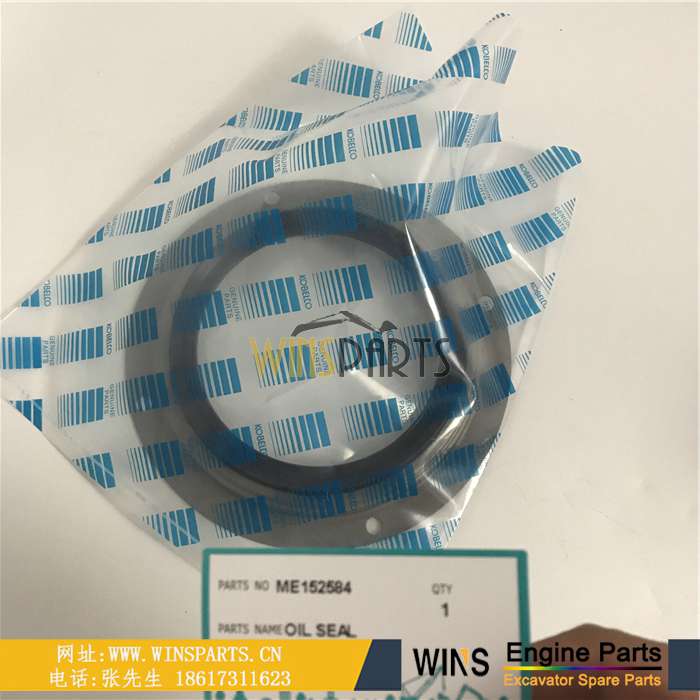 ME152584 VAME152584 ME060124 VAME060124 原装<a href=//lifecity2021.com/Engine-Mitsubishi.html target='_blank'>三菱</a>6D22 6D24 发动机 曲轴前油封 曲轴后油封 曲前曲后飞轮壳骨架密封圈用于神钢 SK450-6 卡腾 HD1250 HD1430 挖掘机配件