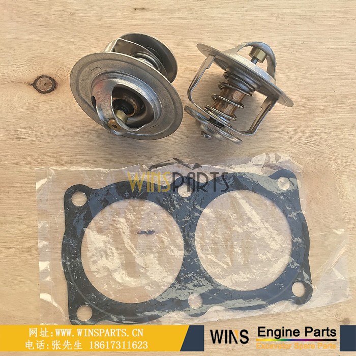 ME996003 ME996002 ME055402 ME120978 日本<a href=//lifecity2021.com/Engine-Mitsubishi.html target='_blank'>三菱</a>扶桑 6D22 6D24 发动机 节温器 恒温器 带垫片密封圈用于神钢<a href=//lifecity2021.com target='_blank'>挖掘机配件</a>