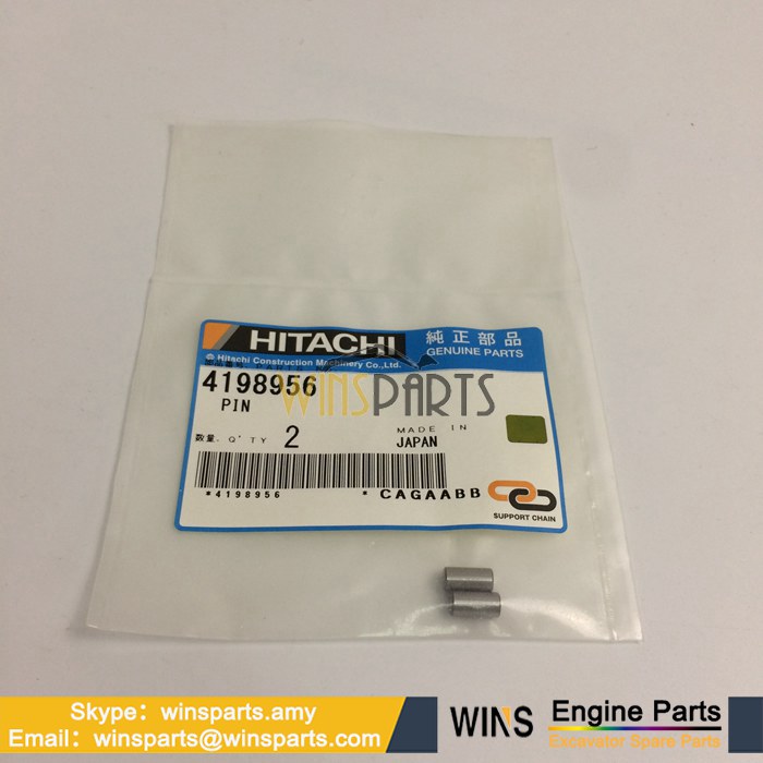 4198956 T107766 原装<a href=//lifecity2021.com/riliwajueji.html target='_blank'>日立</a> 柱塞肖 活塞销 卡 用于日立挖掘机配件