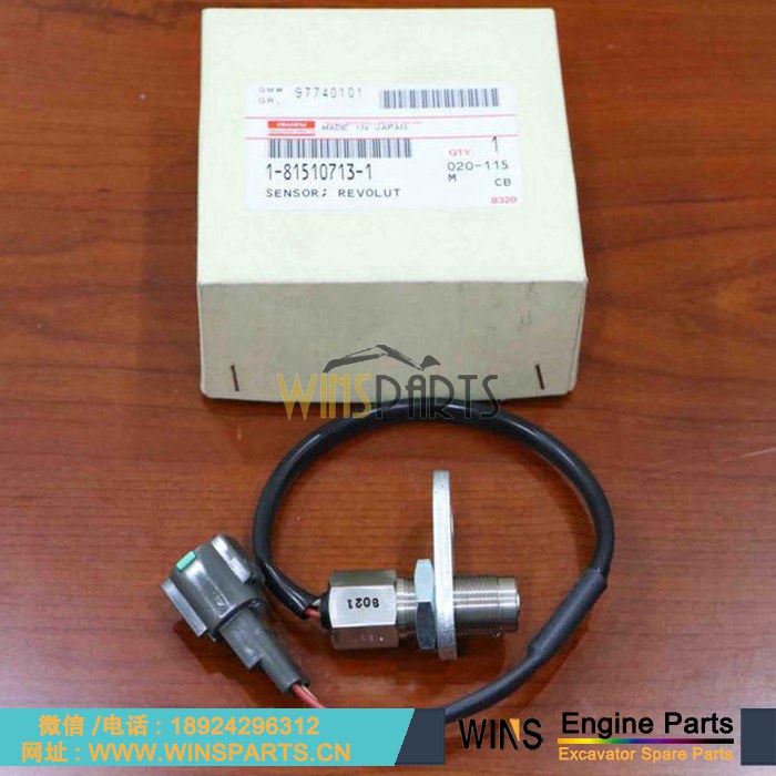 1-81510713-1 1815107131 1-81510713-0 1815107130 AT263810 原装五十铃6WG1T 6WG1发动机 曲轴 转速传感器 飞轮 传感器用于<a href=//lifecity2021.com/riliwajueji.html target='_blank'>日立</a>ZX470-5G ZX500LC挖掘机