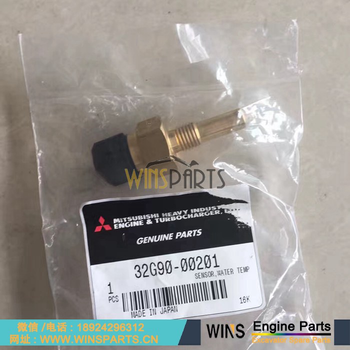 32G90-00201 32G90-00200 32G9000201 VA32G9000200 VA32G9000201 <a href=//lifecity2021.com/Engine-Mitsubishi.html target='_blank'>三菱</a>D04FR发动机水温传感器 神钢SK140-8 纽荷兰 E135B E135BSRLC挖掘机配件