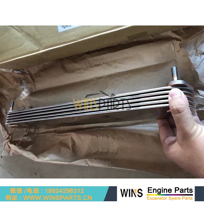 34339-03100 3433903100 <a href=//lifecity2021.com/Engine-Mitsubishi.html target='_blank'>三菱</a>S6K C6.4 S4K C4.2 发动机 机油冷却器芯总成 机油散热器 5层 用于卡特 E320 E320D 320C 挖掘机 配件