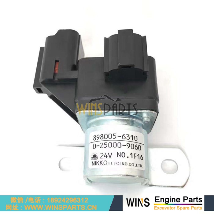 8-98005631-0 8980056310 898005-6310 0-25000-9060 原装五十铃4HK1T 4JJ1 6WG1 6HK1T 发动机 启动 继电器用于<a href=//lifecity2021.com/riliwajueji.html target='_blank'>日立</a>ZX110-3 ZX120-3 ZX330-3 挖掘机配件