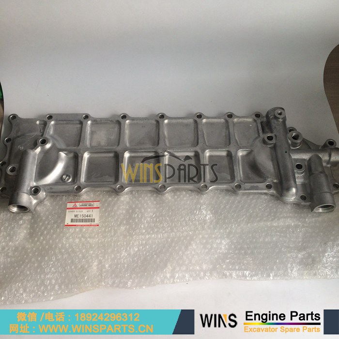ME150441 VAME150441 <a href=//lifecity2021.com/Engine-Mitsubishi.html target='_blank'>三菱</a> 6D22TC 6D24-TEB 6D22T 6D24 发动机 机油 散热器 冷却盖 边盖总成用于神钢 SK300LC SK480LC-6E SK400LC 配件