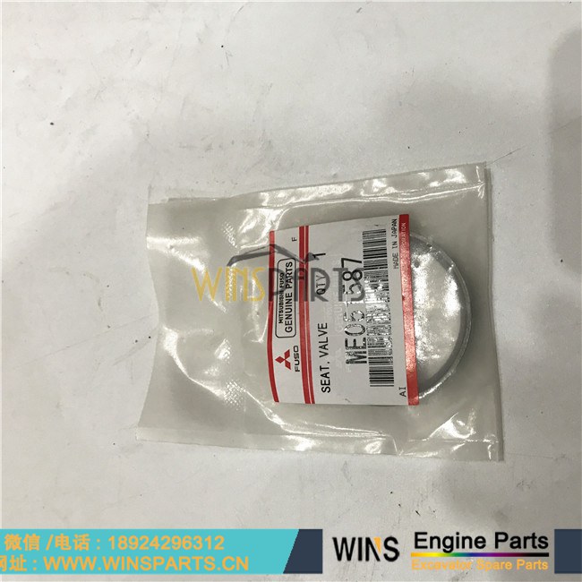 ME051587 VAME051587 原装日本 <a href=//lifecity2021.com/Engine-Mitsubishi.html target='_blank'>三菱</a> 6D24 6D22 6D24T 发动机 座圈 进气门 排气门 用于神钢 SK480LC-6 SK480LC-6E挖掘机配件