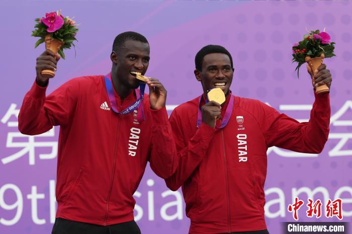 卡塔尔组合谢里夫艾哈迈德摘得杭州亚运会沙滩