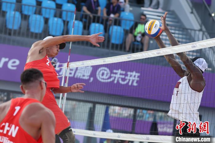 卡塔尔组合谢里夫艾哈迈德摘得杭州亚运会沙滩