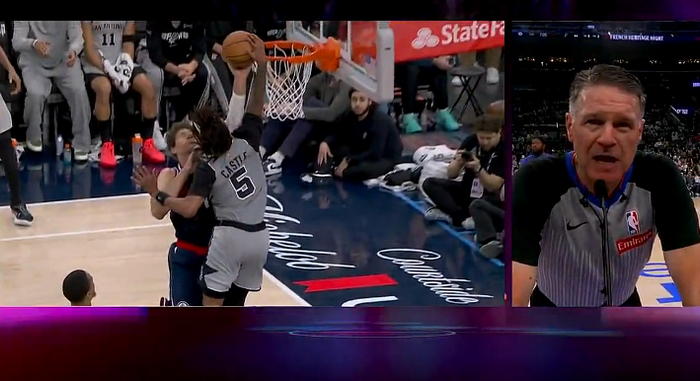 快船洛佩斯关键封盖马刺球员卡斯尔引热议