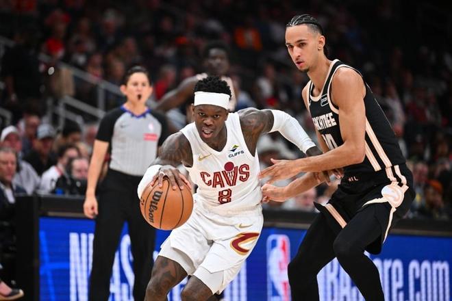 老鹰客场大胜骑士锁定季后赛席位 哈登达成100